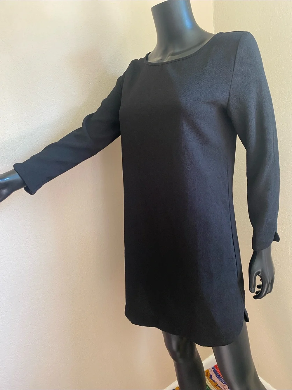 mittoshop Black Long Sleeve Shift Dress NWTs